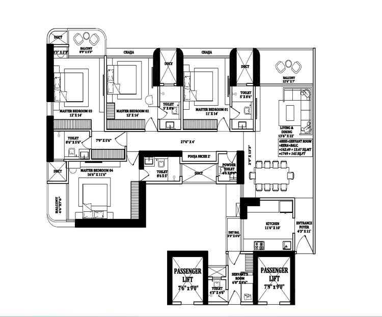 3 Bedroom Residence